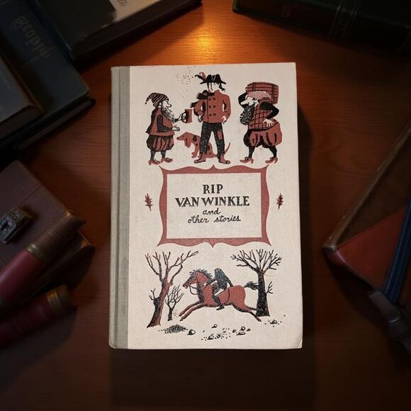 1955 Rip Van Winkle & Other Stories Junior Deluxe Edition Hard Cover Book - Picture 1 of 8